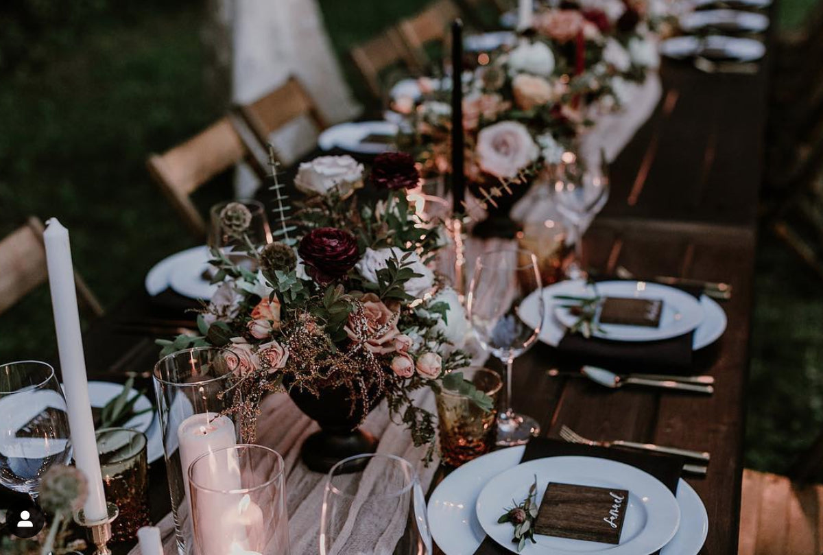 Decoration table wedding reception