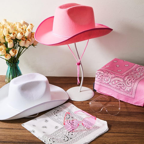 Pink Cowgirl Hat Fashion Statement