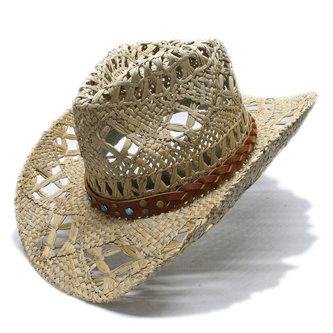 Western Straw Cowgirl Hat