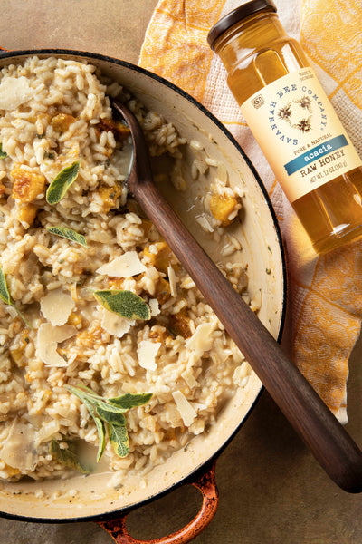 Honey roasted pumpkin risotto with acacia honey