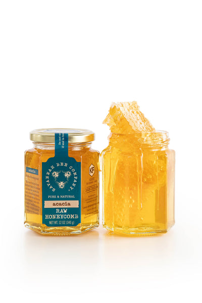 Savannah Bee Company acacia honeycomb jar.