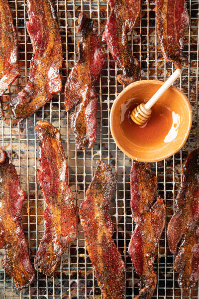 Hot Honey Glazed Bacon