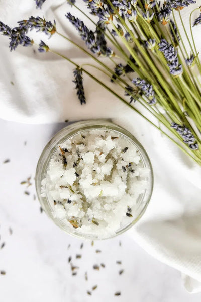 Lavender honey and sugar scrub