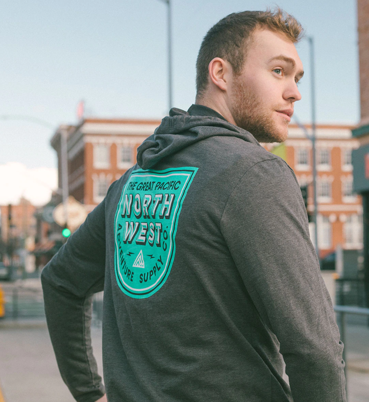 The Great PNW Buhner Hoodie - Heather Black