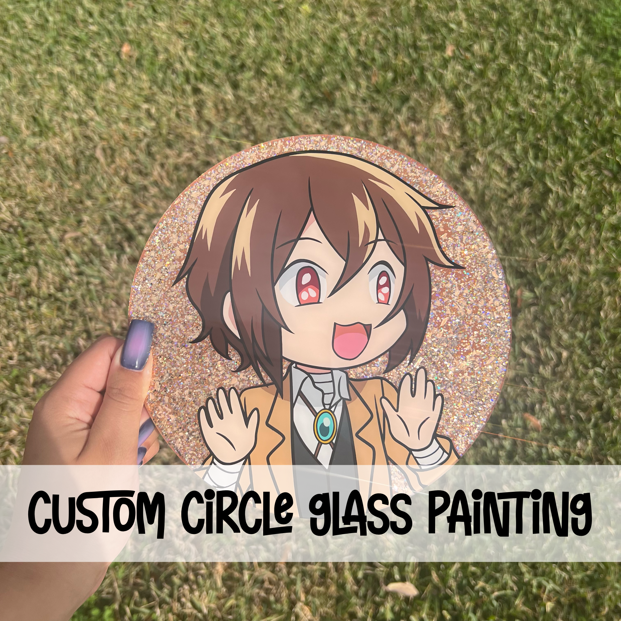 Pin on anime glass paintings