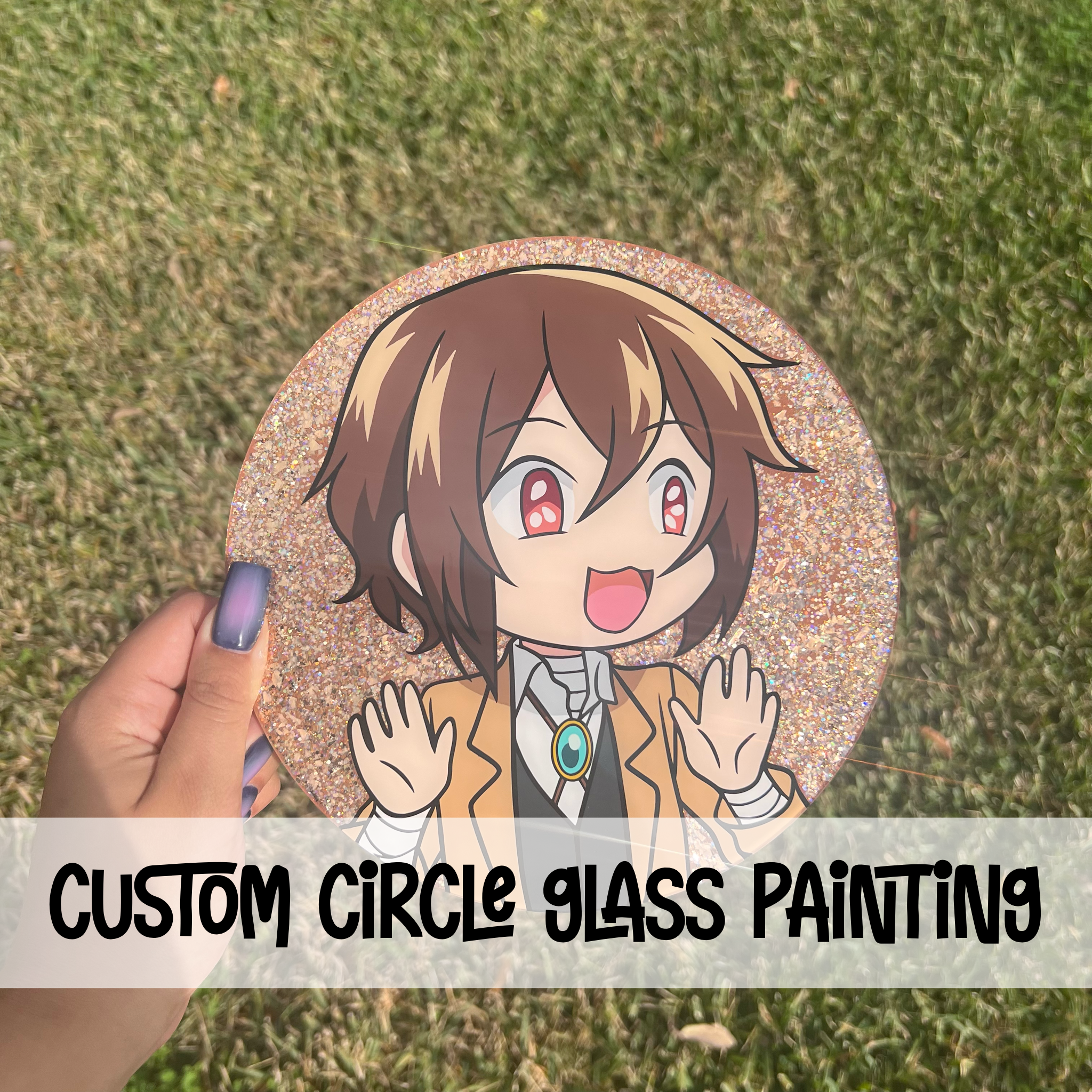 Itadori Anime Glass Painting   Anime crafts Glass painting Anime  drawings