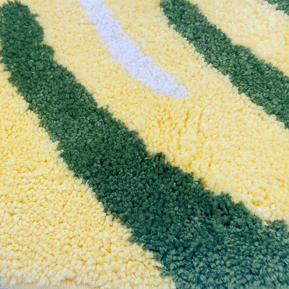 bathroom rug yellow