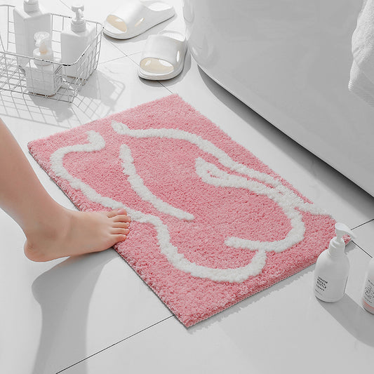 Feblilac Cute Naked Boobs Bath Mat, Multiple Sized Floral Non Slip Bat –  Feblilac Store