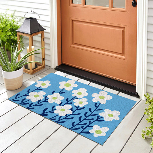 Feblilac Hello Gorgeous White Ground Door mat, Quotation Welcome