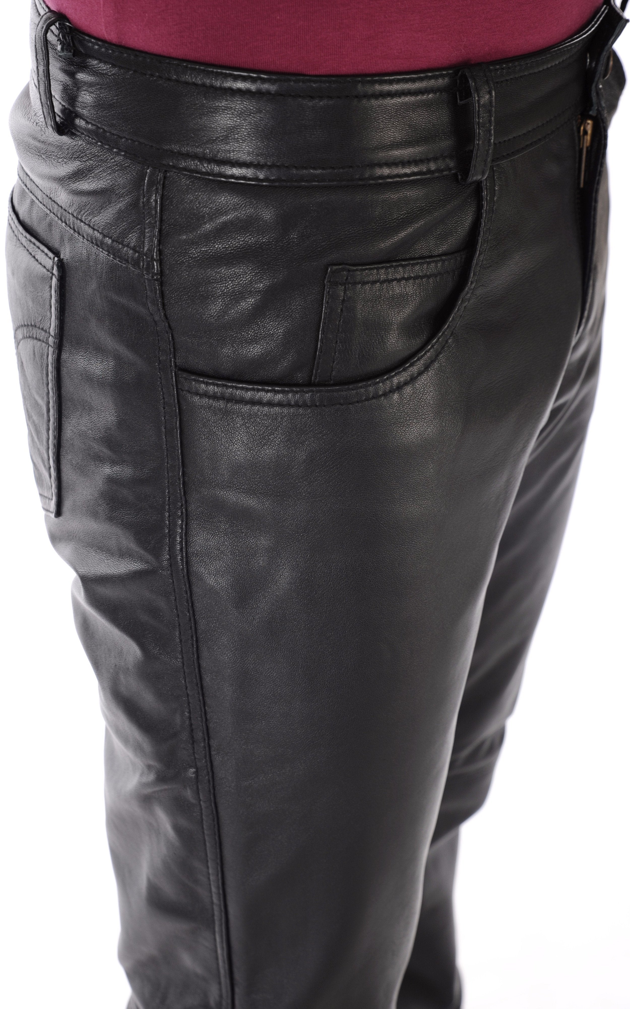 Pantalon Cuir MADDOX JEANS Noir - Murphy Cuir