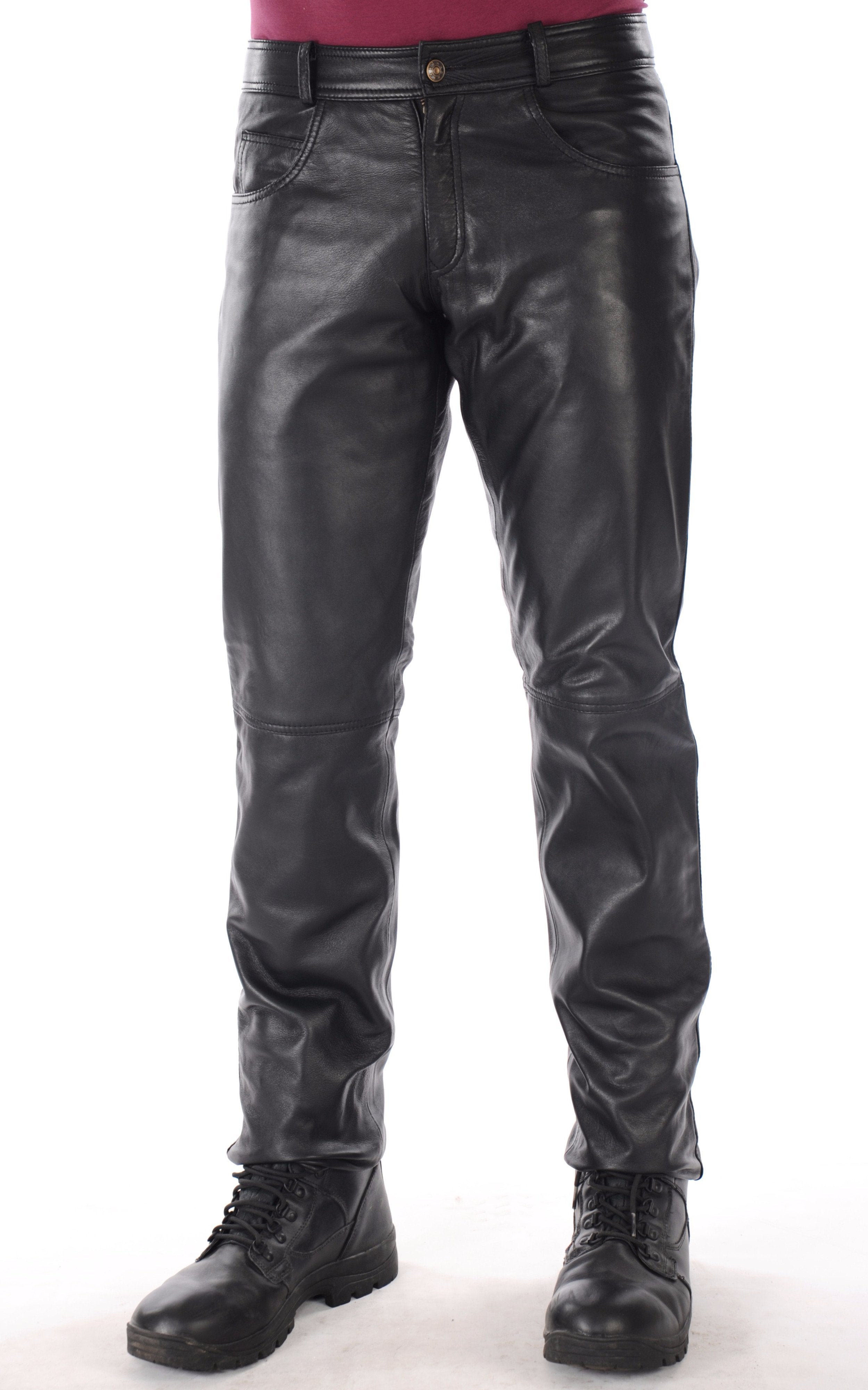 Black Duchamp Leather Pants by FREI-MUT on Sale