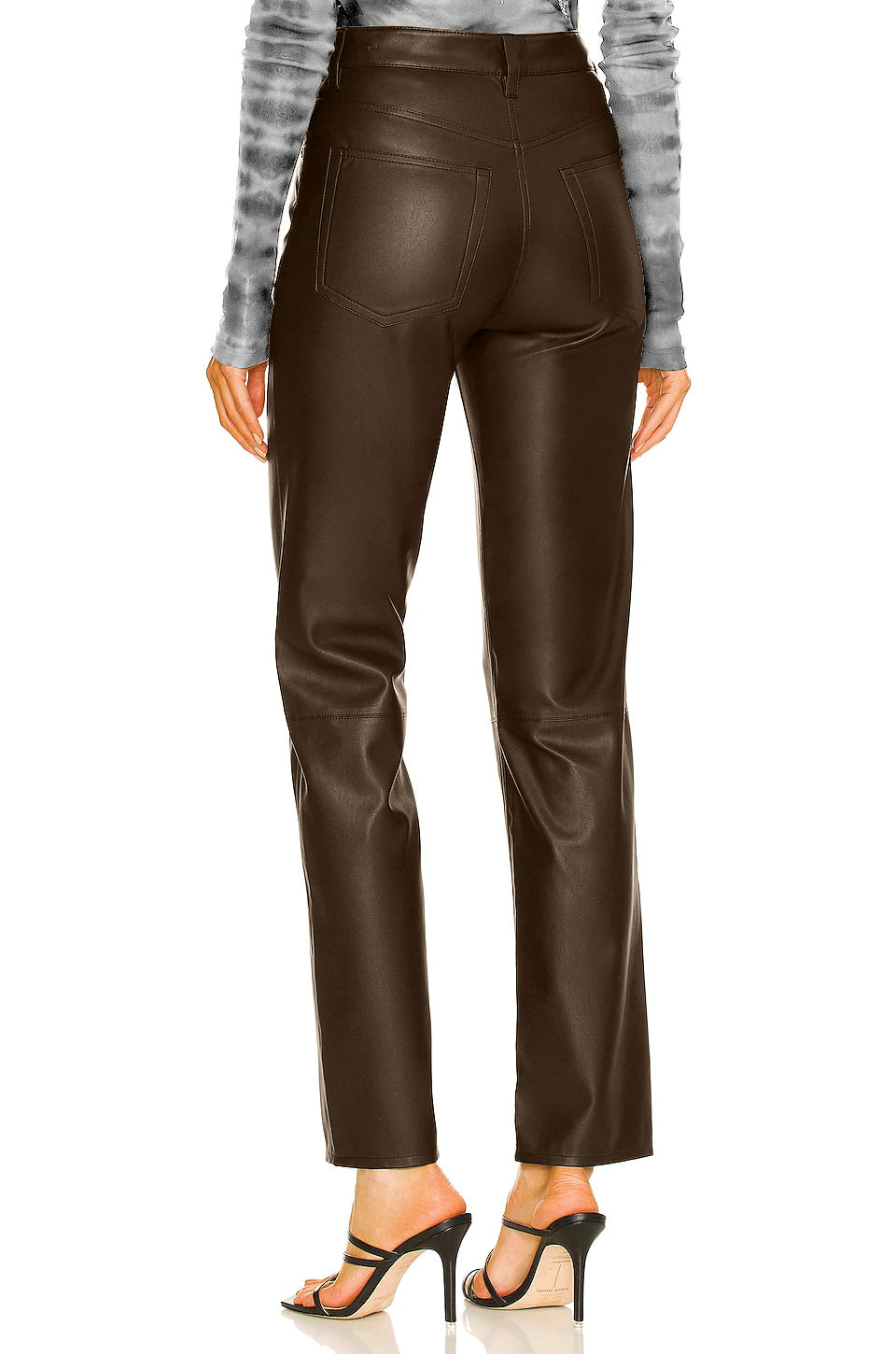Leather Straight Leather Pants – Cuir Dimitri