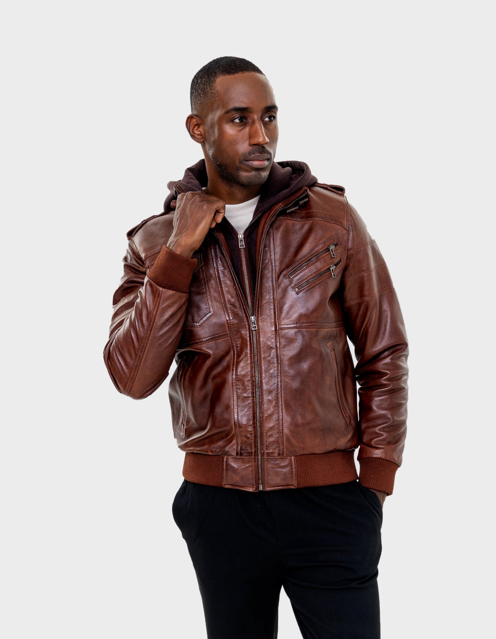 David Leather Jacket – Cuir Dimitri