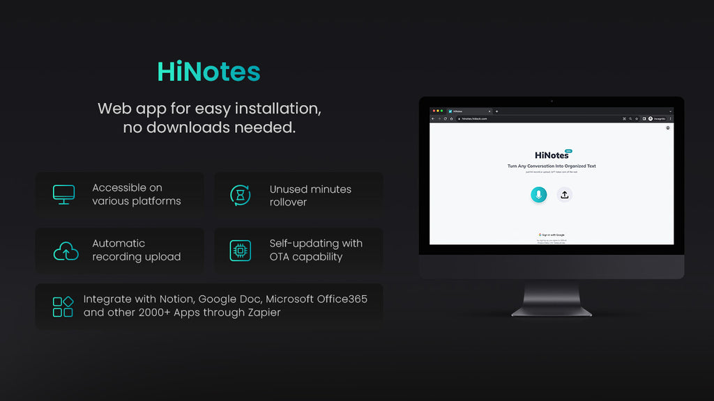 hiNotes App features