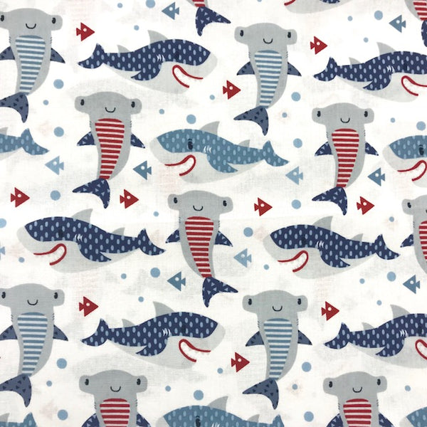 Baby Shark Family Bubble Blast Fabric by the yard