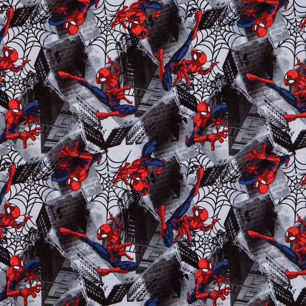 Spiderman web crawler cotton quilting fabric BHY – TuffBags/racheltreasures