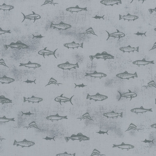 Fish Activity Fabric by the yard