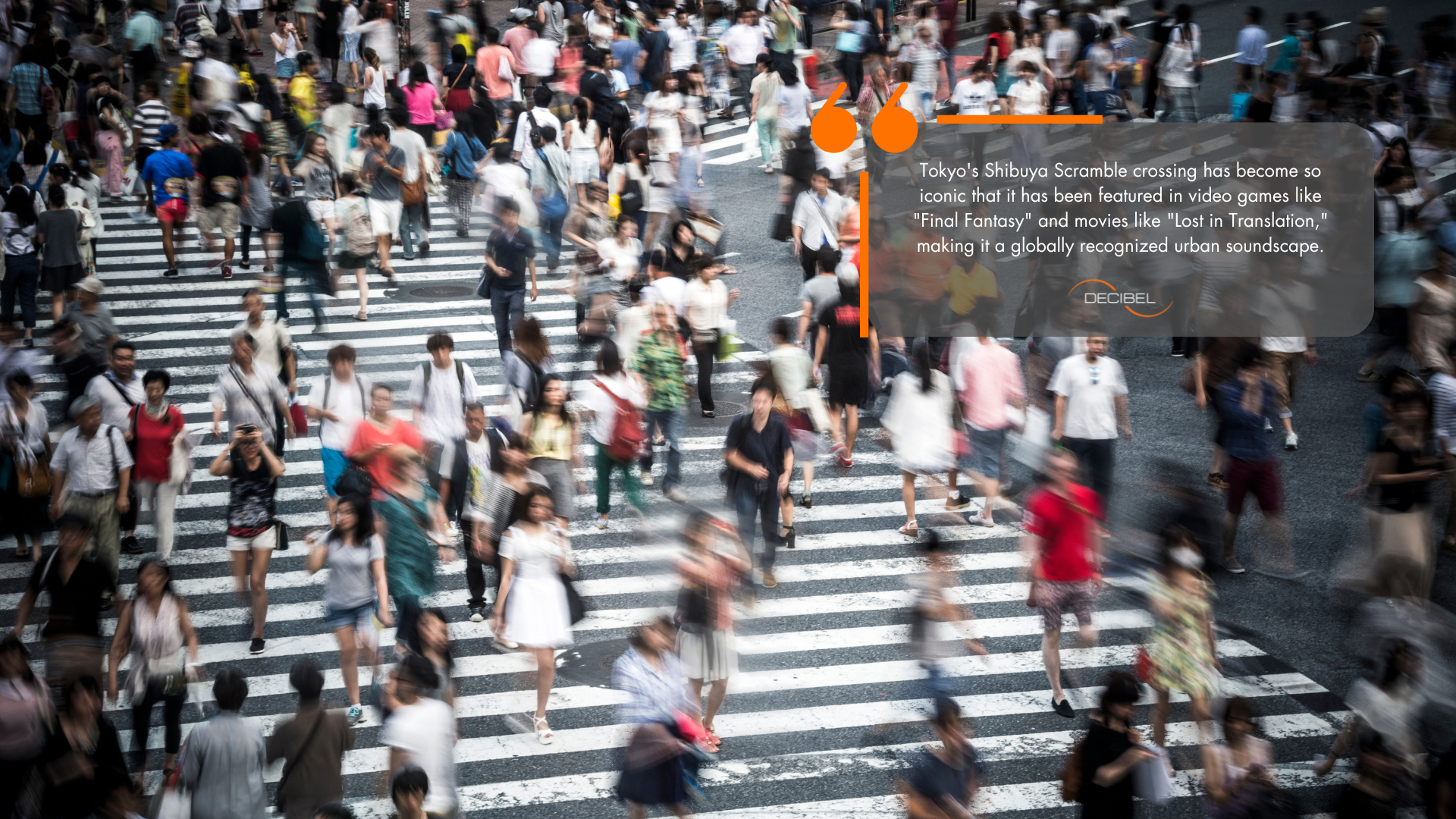 tokyo urban noise from people crossing