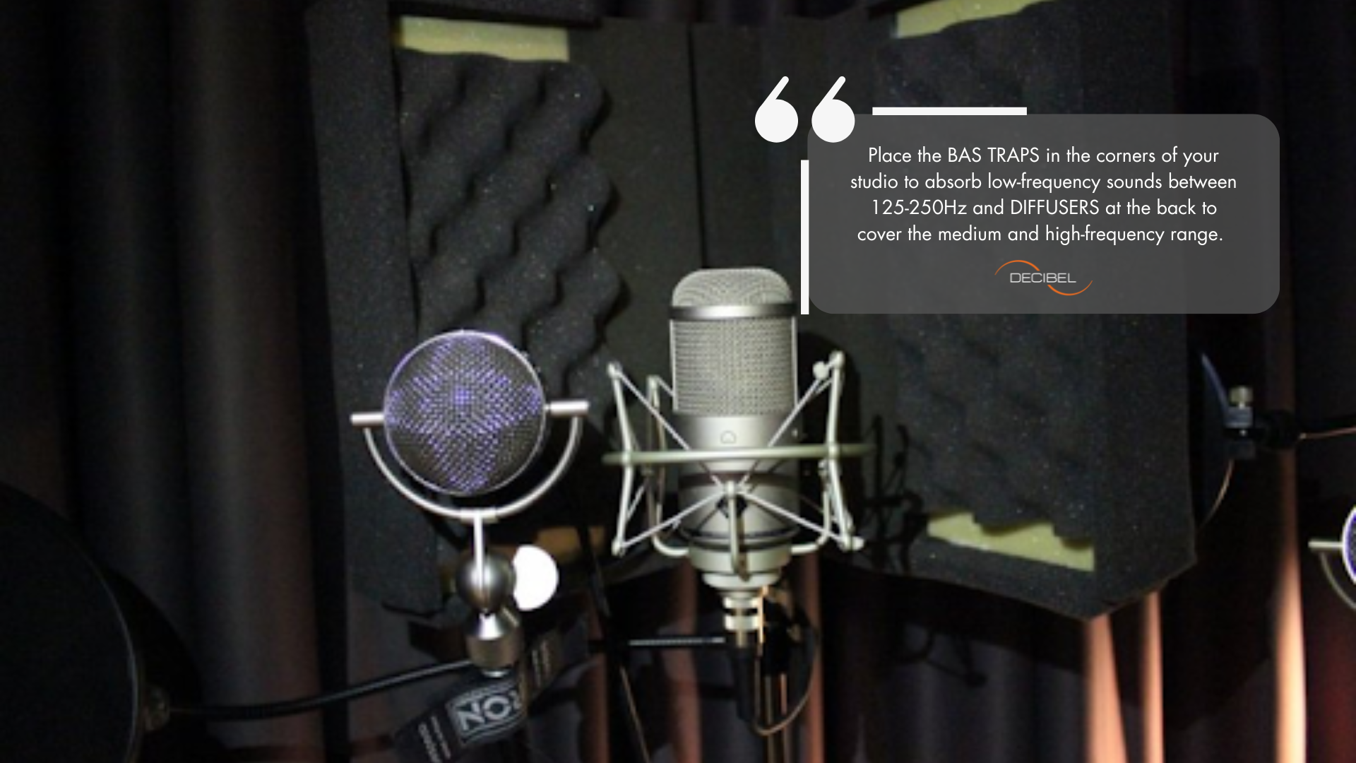 studio foam absorbers, diffusers and bass traps