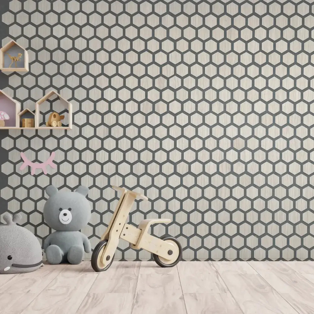 HexyBel Acoustic panel with wood MDF PET absorption