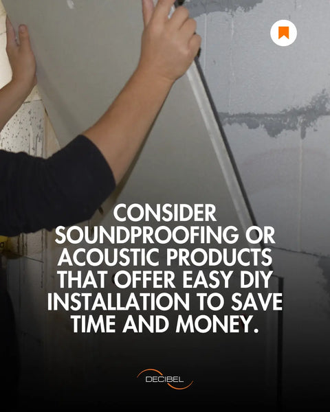 easy DIY installation of MUTE-SYSTEM soundproofing panels by DECIBEL