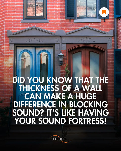 wall thickness in homes next to each other