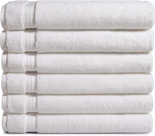 27x54 Premium White Bath & Hotel Towels- 14 lbs/doz - Texon Athletic Towel