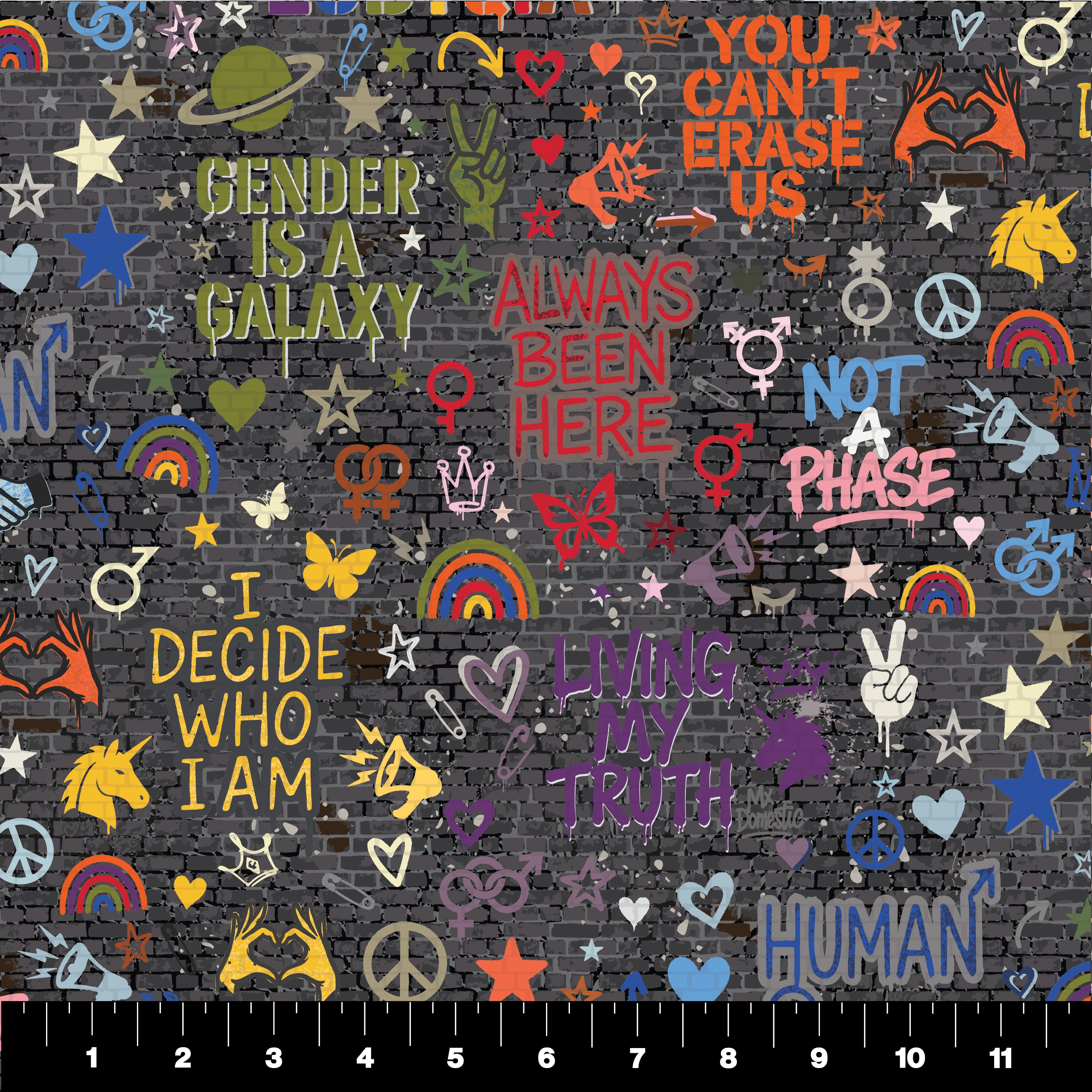 Always Been Here - Can't Erase Us Riot Small (Half Yard Cut) - by Mx Domestic