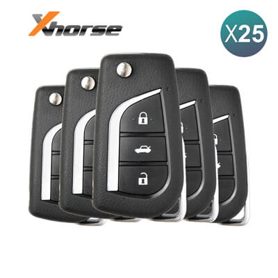 Xhorse Universal Wireless Flip Remote DS Style 3 Buttons XNDS00EN