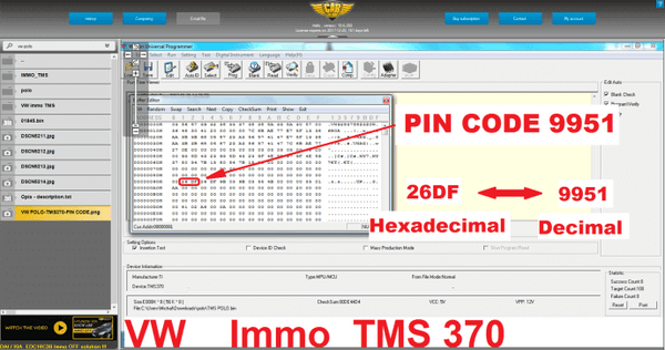 Immo Bypass Software ECU Pincode reading