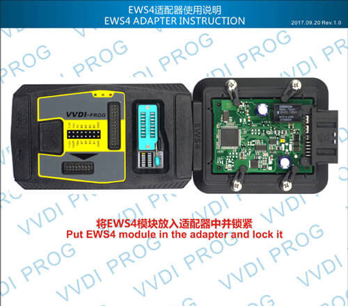 Xhorse VVDI Prog EWS4 Adapter Connection By ABKEYS