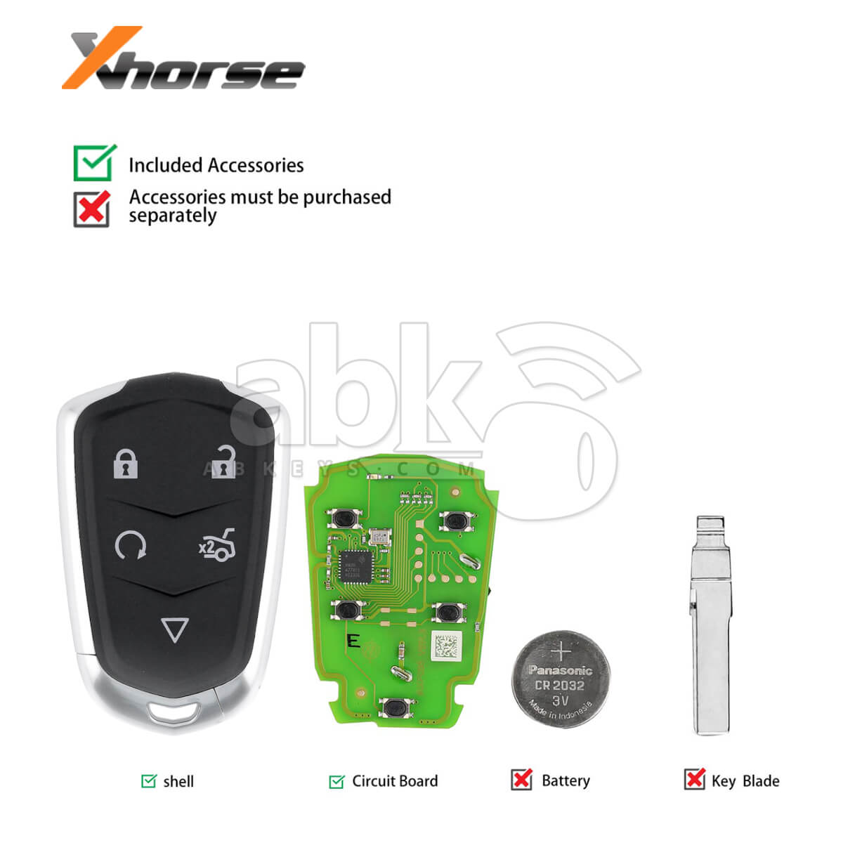 Xhorse XSCH01EN XM38 Universal Smart Key for Chrysler 4 Buttons Newly Add  8A 4D 5pcs/lot