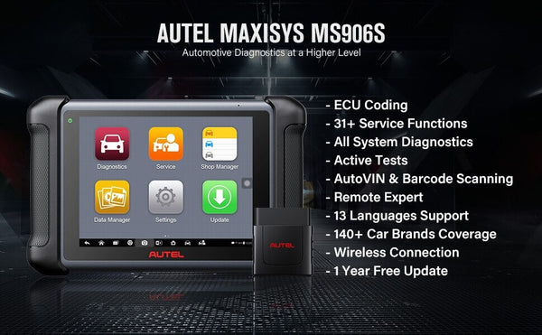 New Autel MaxiSys MS906S Car Diagnostic Scanner ECU Coding