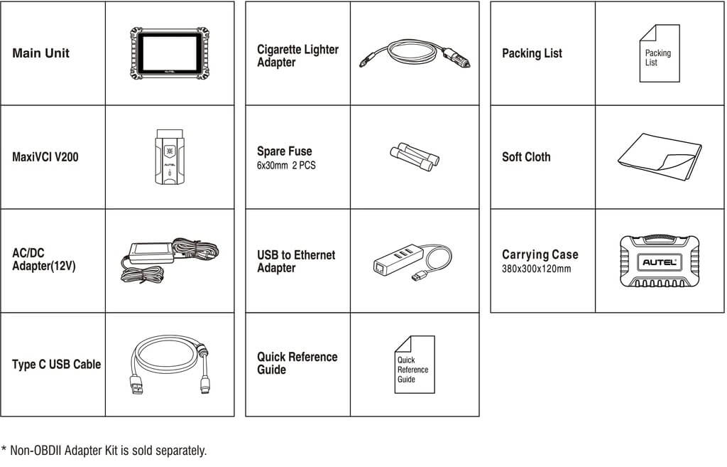 La boîte à outils de diagnostic Autel MaxiSys MS906 Pro contient par ABKEYS