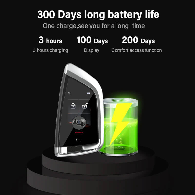 Universal LCD Smart Key Fob Battery Life By ABKEYS