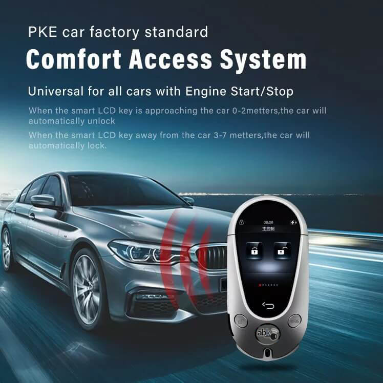 Universal LCD Smart key Fob With PKE Antenna Features By ABKEYS
