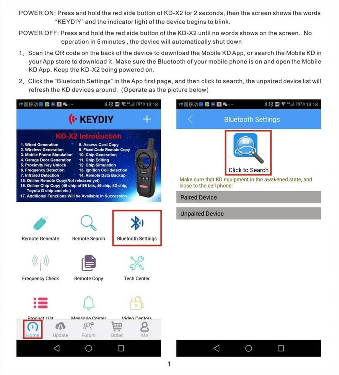 Manual de usuario del programador de llaves KEYDIY KD X2_1 por ABKEYS