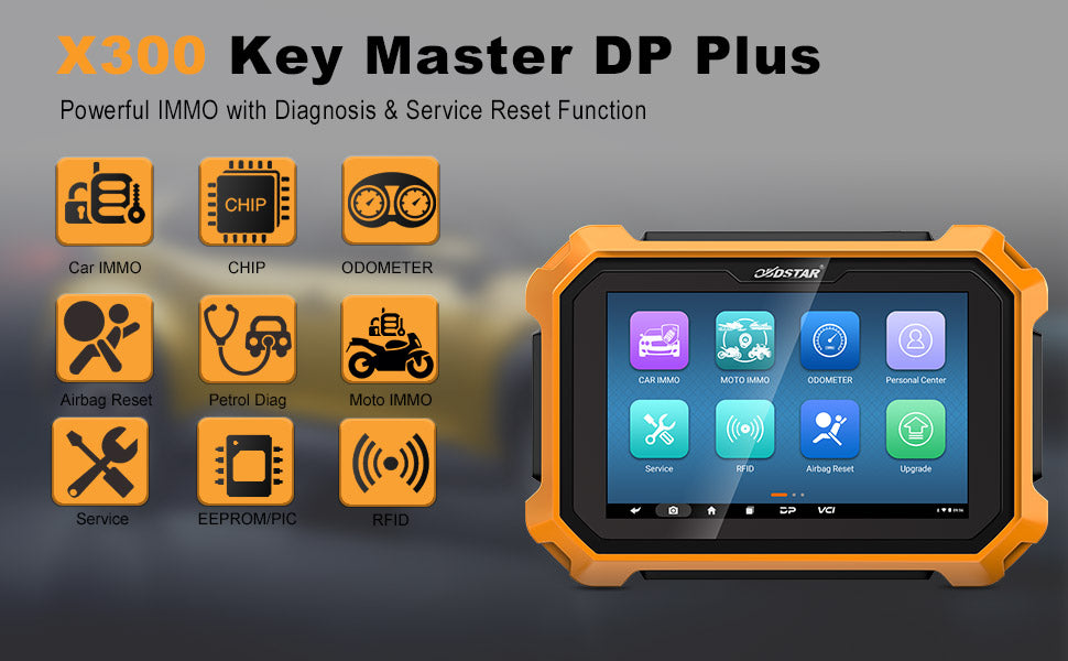 OBDSTAR X300 DP Key Programmer Software Features By ABKEYS