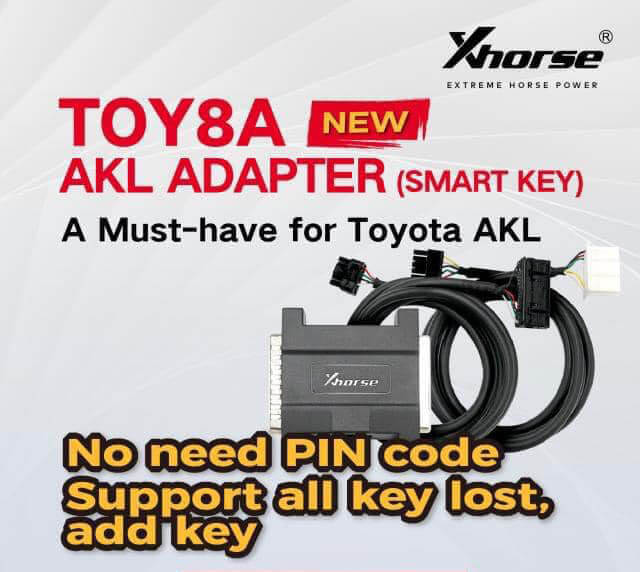 Xhorse VVDI Toyota 8A Smart Key AKL Adapter Features By ABKEYS