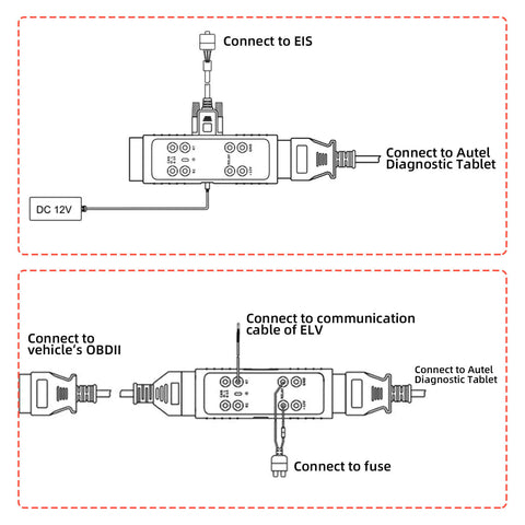 How to connect the Autel G-Box3 Adapter By ABKEYS