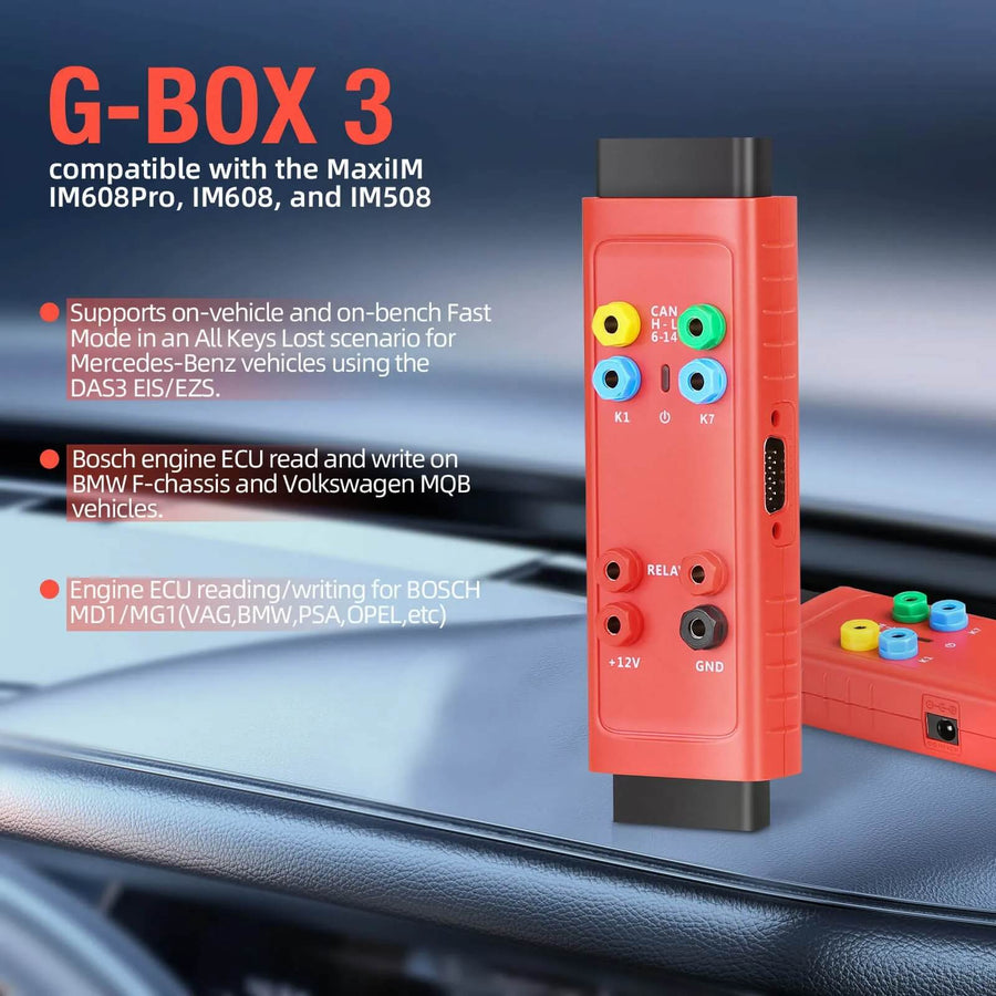 Recursos do adaptador Autel G-Box3 da ABKEYS