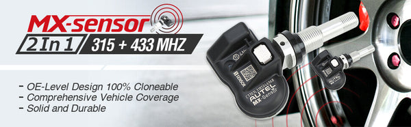 Capteur MX 2 en 1 double fréquence 315MHz + 433MHz, capteurs TPMS