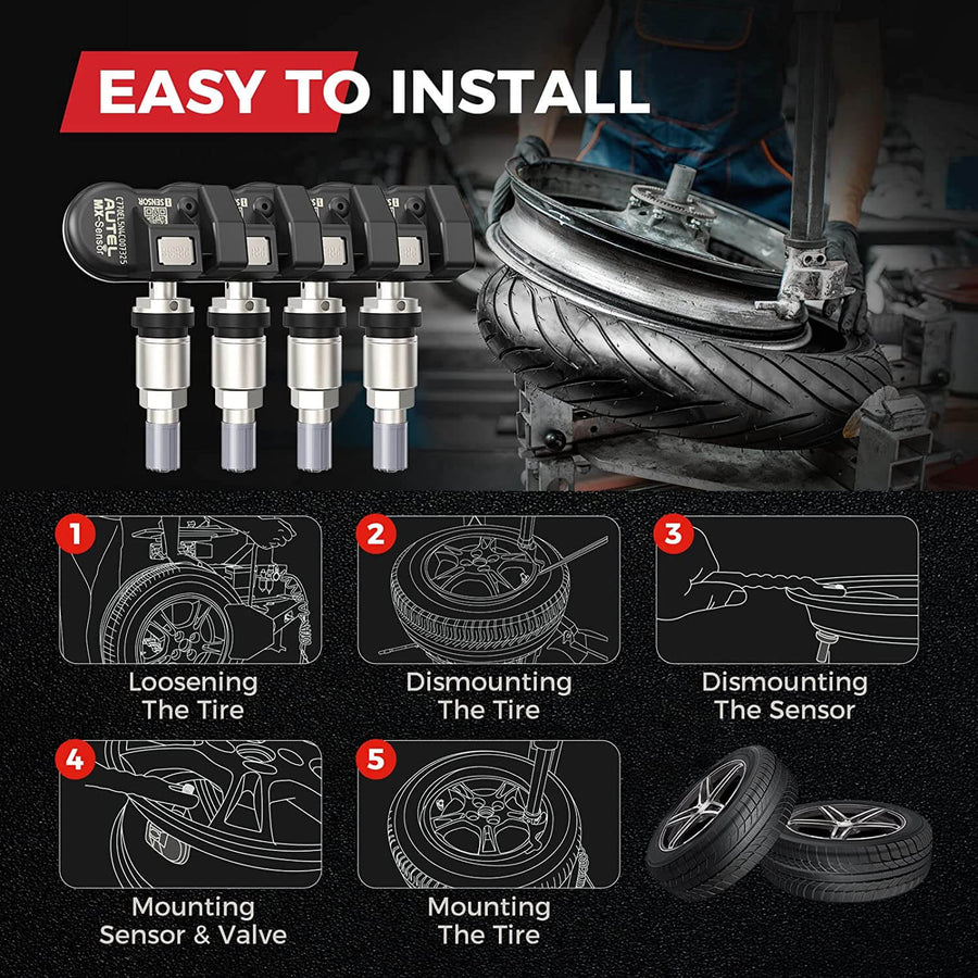 How To Install The Autel MX TPMS Sensor By ABKEYS