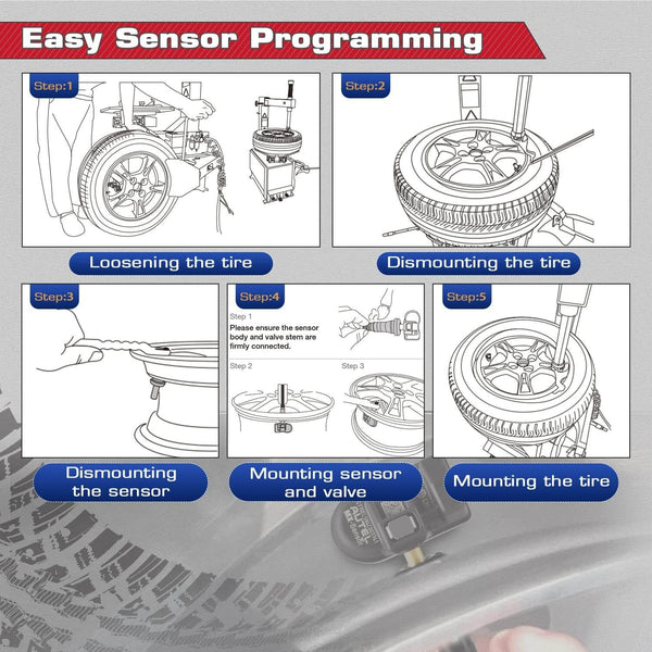How To Install The Autel MX TPMS Sensor By ABKEYS