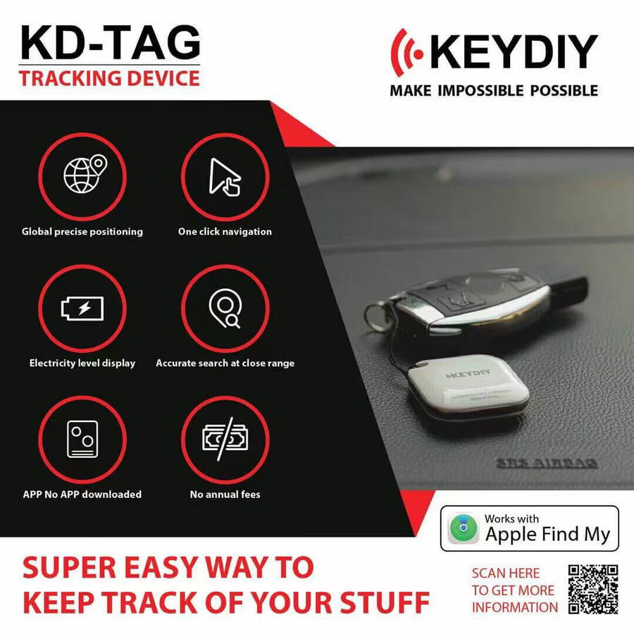 Funciones de la TAG de seguimiento GPS KEYDIY KD de ABKEYS