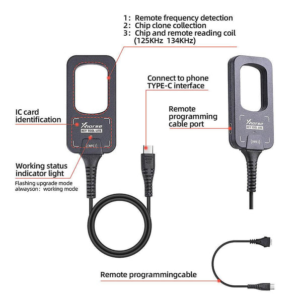 Xhorse VVDI Bee Key Tool Lite Device Explanation By ABKEYS