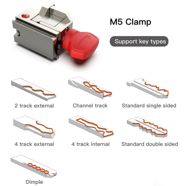 Xhorse Condor XC-Mini Plus II Auto Key Cutting Machine 2-in-1 M5 Clamp By ABKEYS