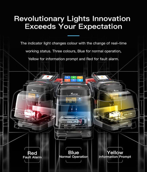 Xhorse Dolphin XP-005L Key Cutting Machine indicator light By ABKEYS