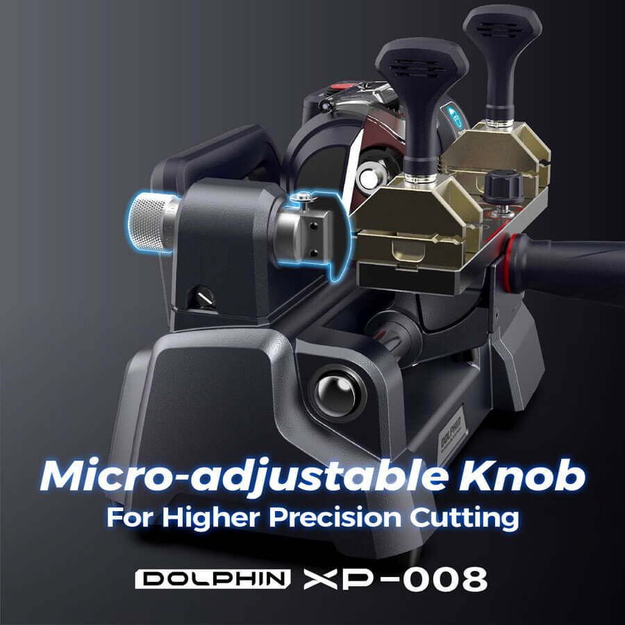 Perilla ajustable para máquina cortadora de llaves Xhorse Dolphin XP-008 de ABKEYS