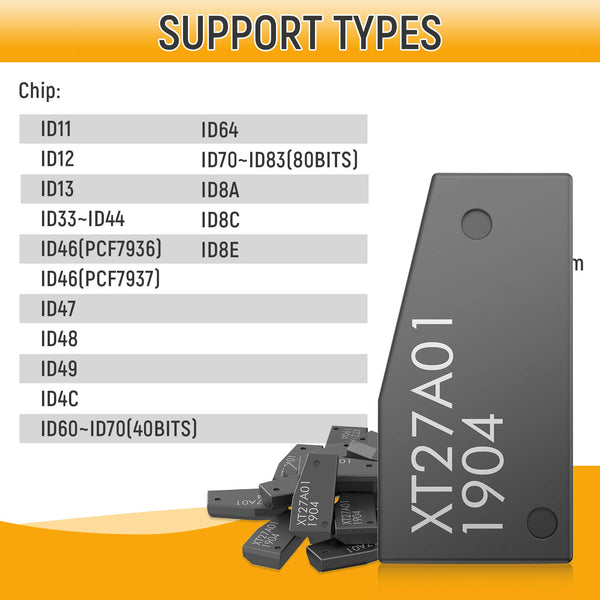 Xhorse VVDI Super Chip supported Transponder Chips Cloning By ABKEYS